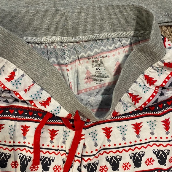 Cuddl duds Christmas pajama sets mama bear size XS Papa bear size L - Picture 4 of 6